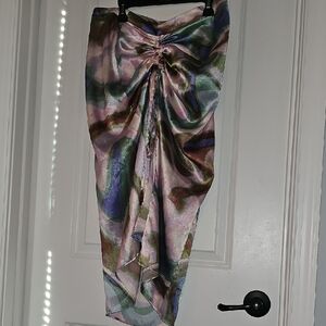 Multicolor Women's Asymetrical Skirt